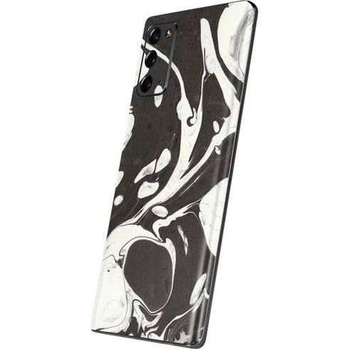 Marbleized Black Galaxy Note20 5G Skin