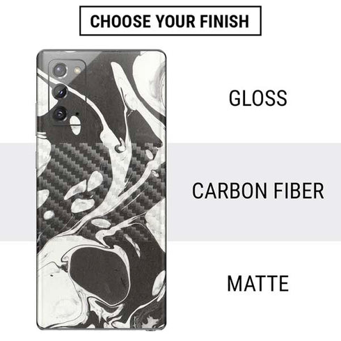Marbleized Black Galaxy Note20 5G Skin