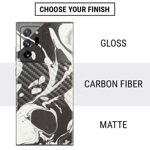 Marbleized Black Galaxy Note20 Ultra 5G Skin