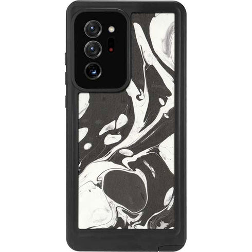 Marbleized Black Galaxy Note20 Ultra 5G Waterproof Case