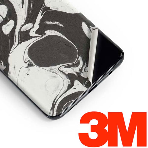 Marbleized Black Galaxy S10 Skin