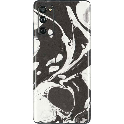 Marbleized Black Galaxy S20 Fan Edition Skin