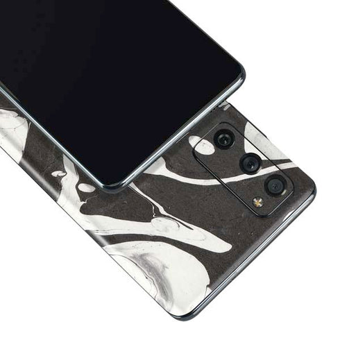 Marbleized Black Galaxy S20 Fan Edition Skin