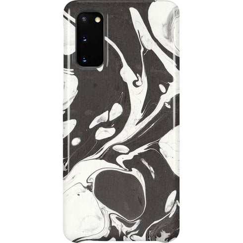 Marbleized Black Galaxy S20 Lite Case