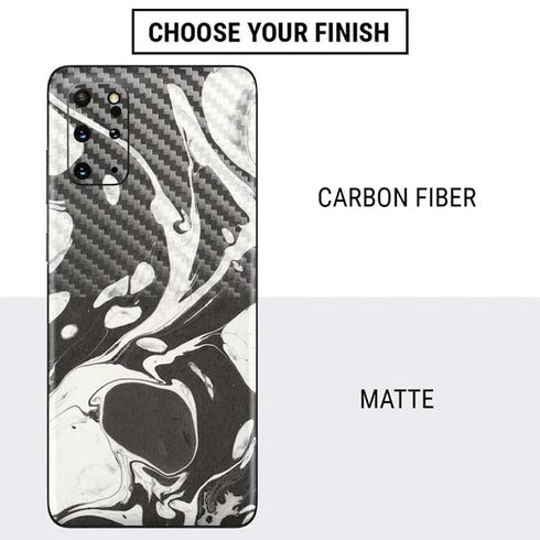 Marbleized Black Galaxy S20 Plus Skin