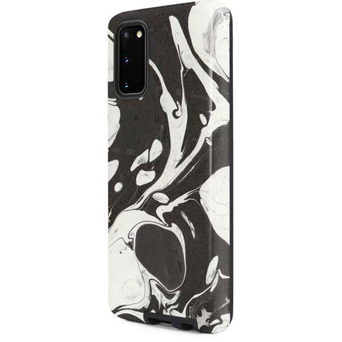 Marbleized Black Galaxy S20 Pro Case