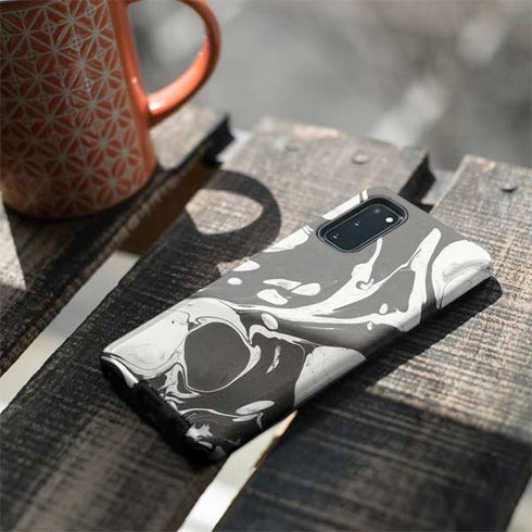Marbleized Black Galaxy S20 Pro Case