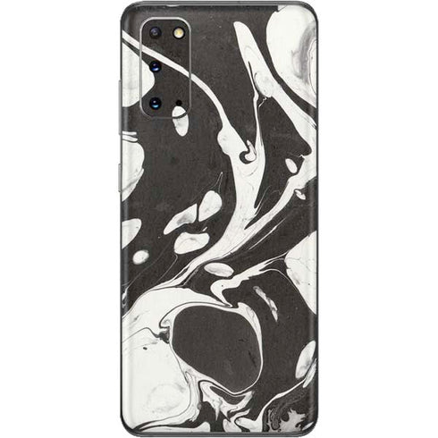 Marbleized Black Galaxy S20 Skin