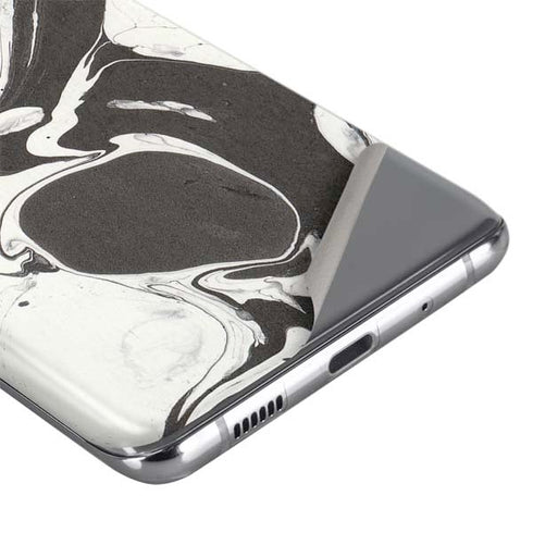 Marbleized Black Galaxy S20 Skin