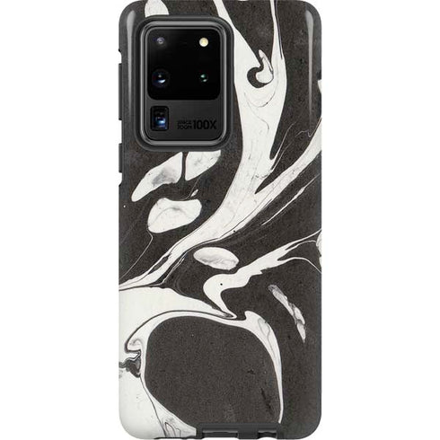 Marbleized Black Galaxy S20 Ultra 5G Pro Case