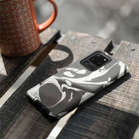 Marbleized Black Galaxy S20 Ultra 5G Pro Case