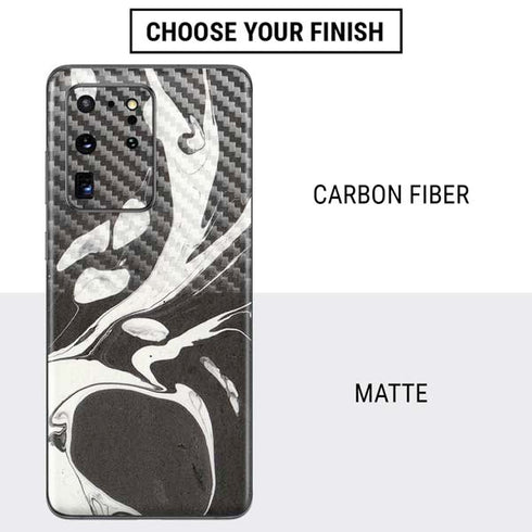 Marbleized Black Galaxy S20 Ultra 5G Skin