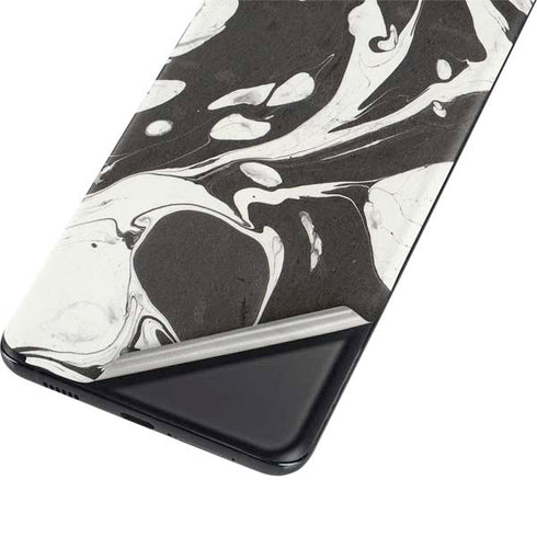 Marbleized Black Galaxy S21 5G Skin