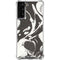 Marbleized Black Galaxy S21 FE Clear Case