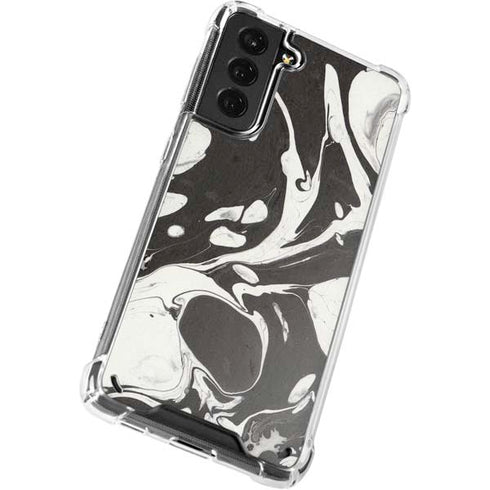 Marbleized Black Galaxy S21 Plus 5G Clear Case