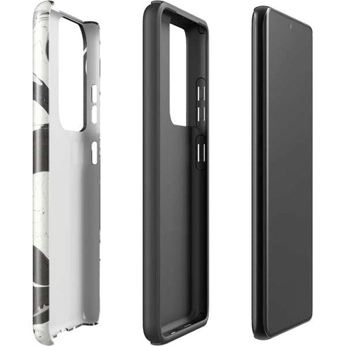 Marbleized Black Galaxy S21 Ultra 5G Pro Case