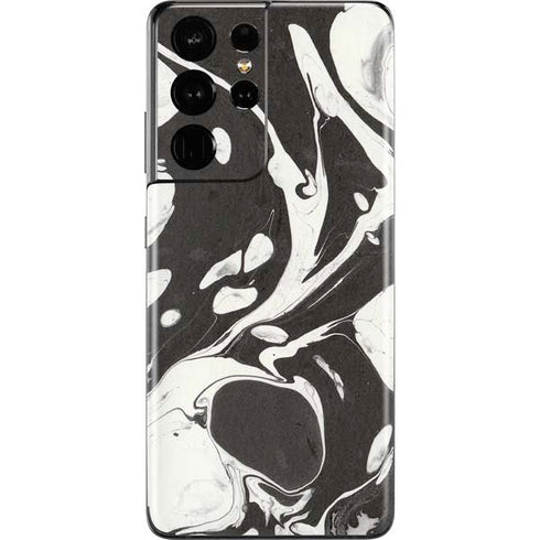 Marbleized Black Galaxy S21 Ultra 5G Skin