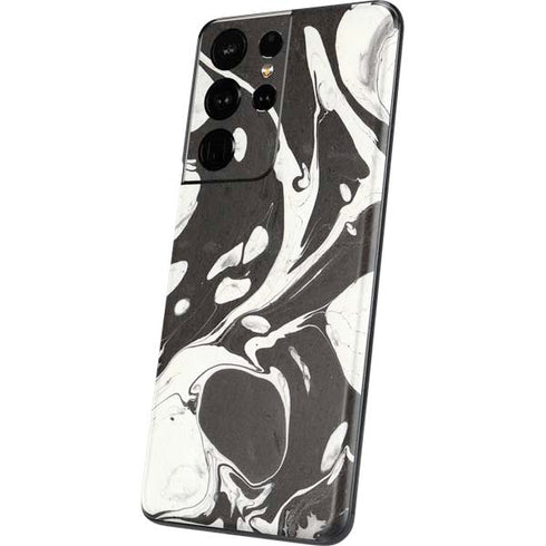 Marbleized Black Galaxy S21 Ultra 5G Skin