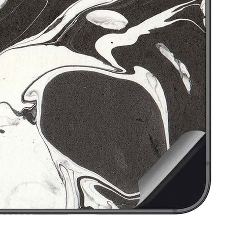Marbleized Black Galaxy S23 FE Skin