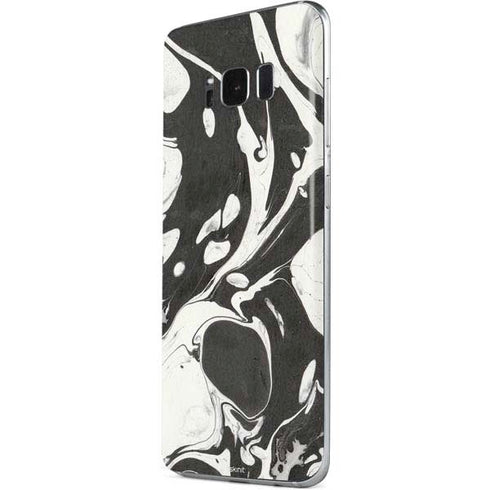 Marbleized Black Galaxy S8 Skin