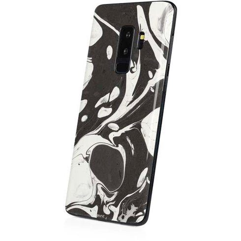 Marbleized Black Galaxy S9 Plus Skin
