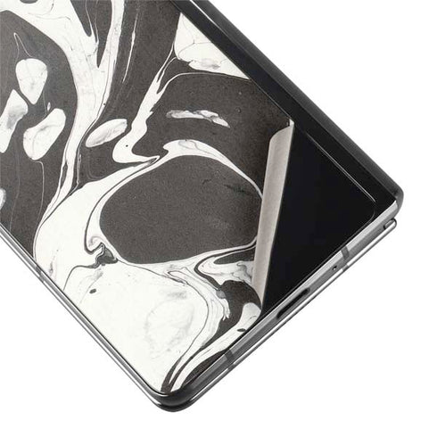 Marbleized Black Galaxy Z Fold2 5G Skin