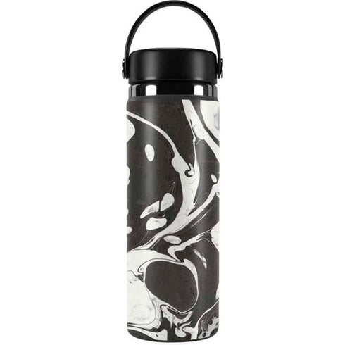 Marbleized Black Hydro Flask 20oz Wide Mouth Skin