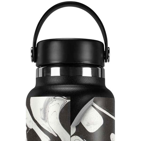 Marbleized Black Hydro Flask 32oz Wide Mouth Skin