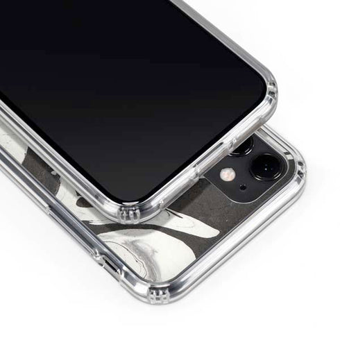 Marbleized Black iPhone 11 Clear Case