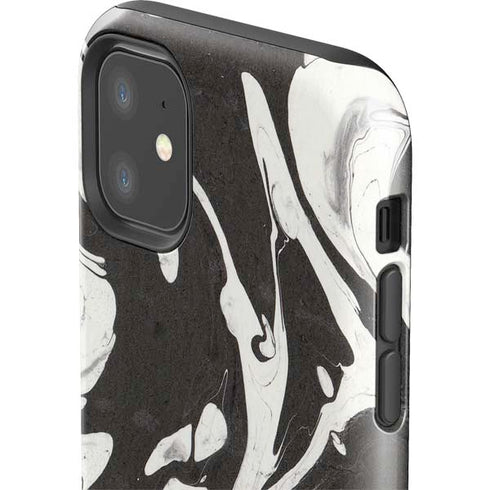 Marbleized Black iPhone 11 Impact Case