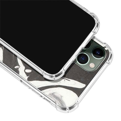 Marbleized Black iPhone 11 Pro Max Clear Case