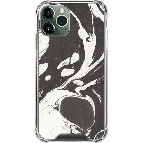 Marbleized Black iPhone 11 Pro Max Clear Case