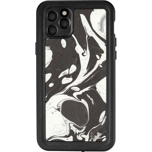 Marbleized Black iPhone 11 Pro Max Waterproof Case