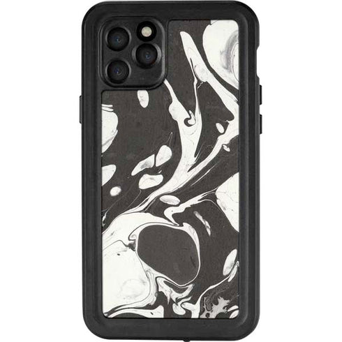 Marbleized Black iPhone 11 Pro Waterproof Case