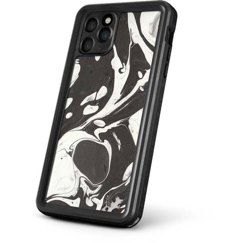 Marbleized Black iPhone 11 Pro Waterproof Case