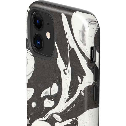 Marbleized Black iPhone 12 Impact Case