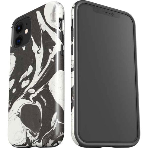 Marbleized Black iPhone 12 Impact Case