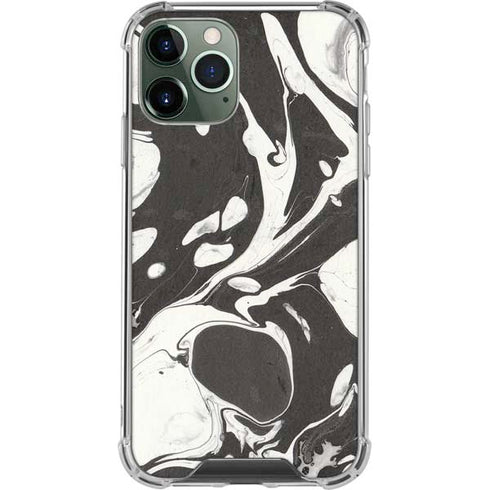 Marbleized Black iPhone 12 Pro Clear Case