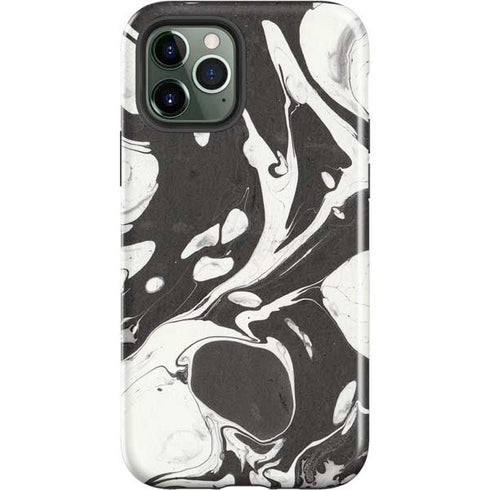 Marbleized Black iPhone 12 Pro Impact Case