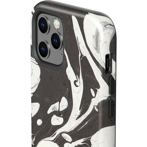 Marbleized Black iPhone 12 Pro Impact Case