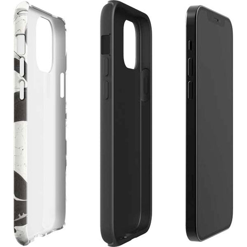 Marbleized Black iPhone 12 Pro Impact Case