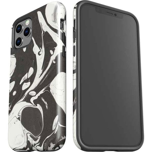 Marbleized Black iPhone 12 Pro Impact Case