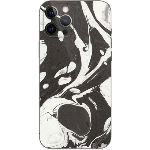 Marbleized Black iPhone 12 Pro Max Skin