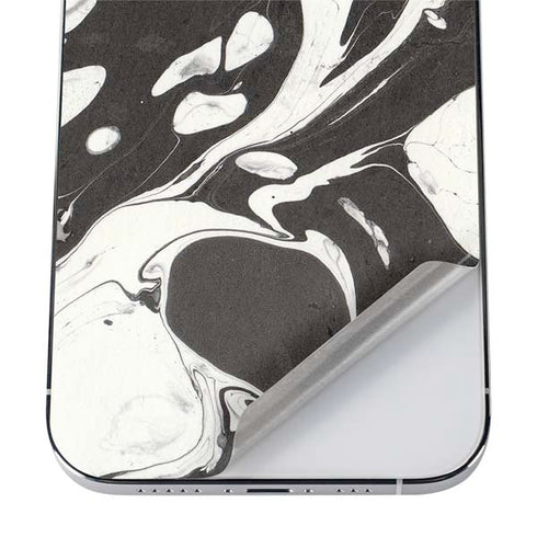 Marbleized Black iPhone 12 Pro Skin