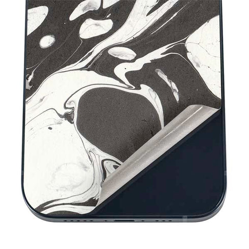 Marbleized Black iPhone 12 Skin
