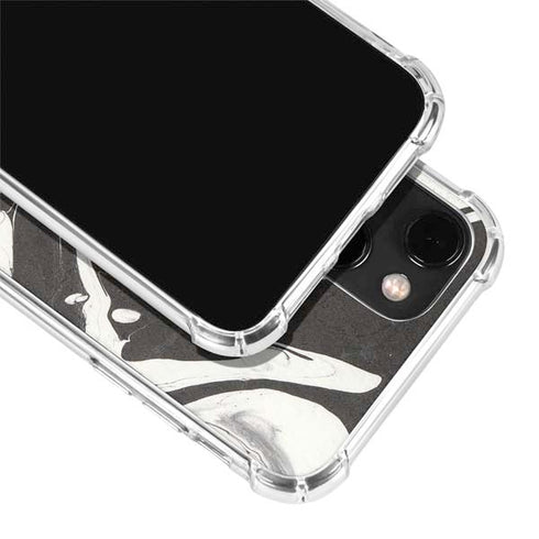 Marbleized Black iPhone 13 Mini Clear Case