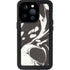Marbleized Black iPhone 15 Pro Waterproof Case
