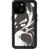 Marbleized Black iPhone 15 Waterproof Case