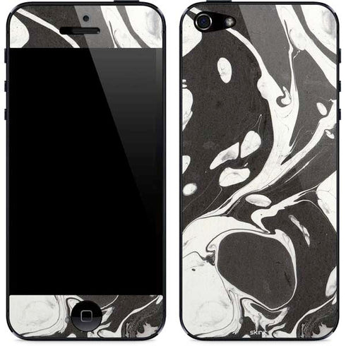 Marbleized Black iPhone 5/5s/5SE Skin