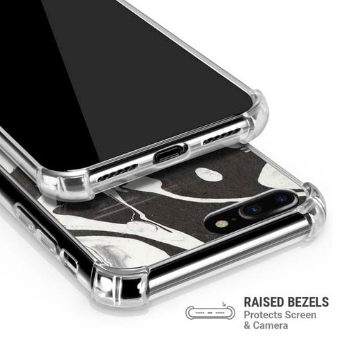 Marbleized Black iPhone 7/8 Plus Clear Case